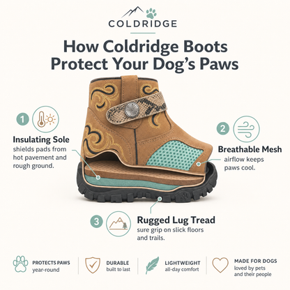Protective Dog Shoes for Hot Pavement & Rough Terrain