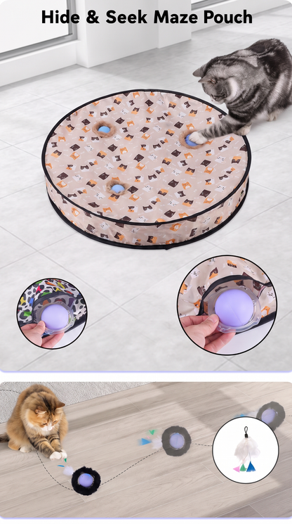 PawHunt™ Interactive Hide & Seek Cat Toy