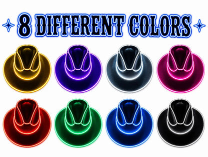 RodeoGlow LED Cowboy Hat