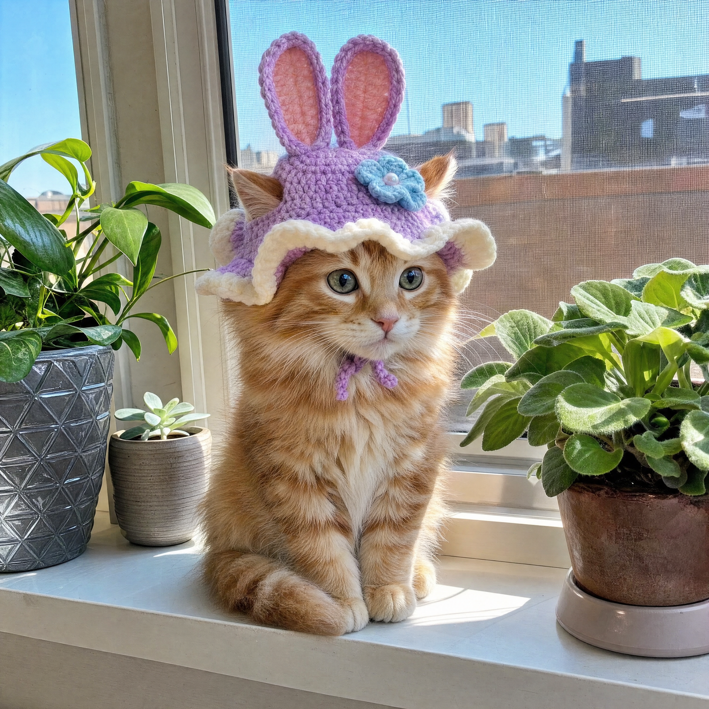 CozyWhiskers Crochet Cat Hats