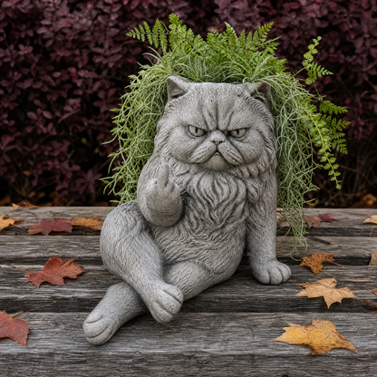 GrumpyPaws Cat Planter