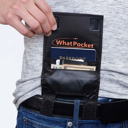 Ultralight Travel Wallet and Money Belt, Converts to Trifold, WhatPocket