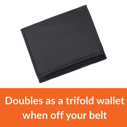 Ultralight Travel Wallet and Money Belt, Converts to Trifold, WhatPocket