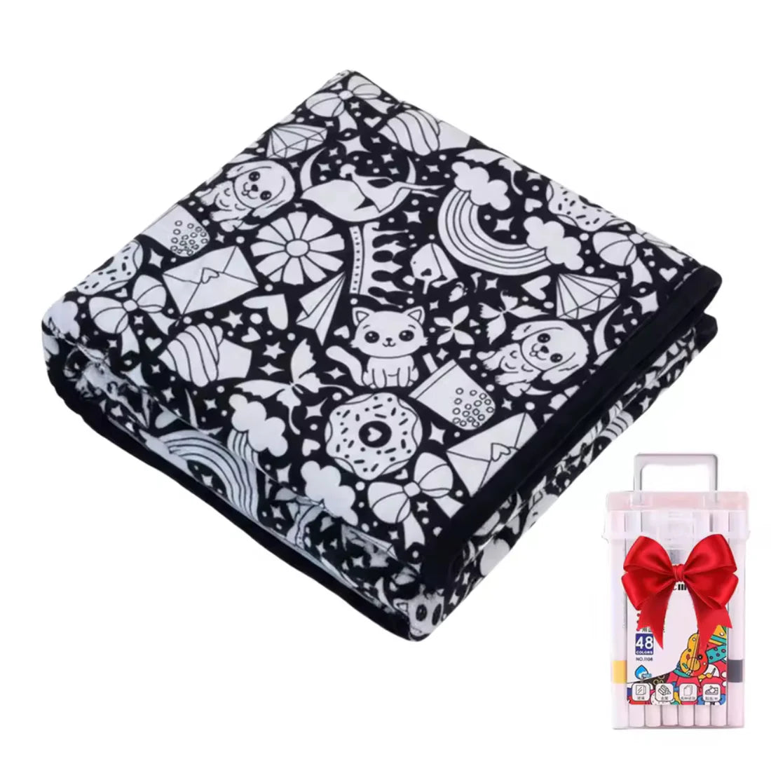 Coloring blanket