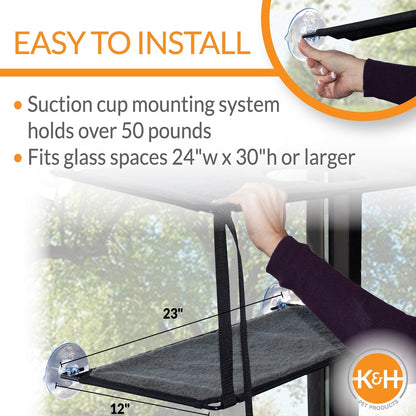 SkyPaws™ Double-Level Cat Window Perch