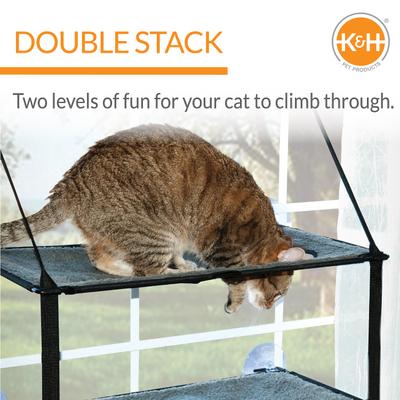 SkyPaws™ Double-Level Cat Window Perch