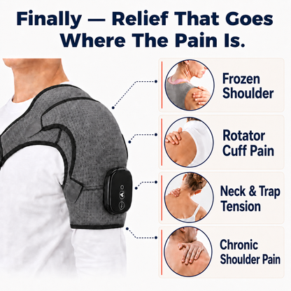 Heated Shoulder Massager with Vibration Therapy