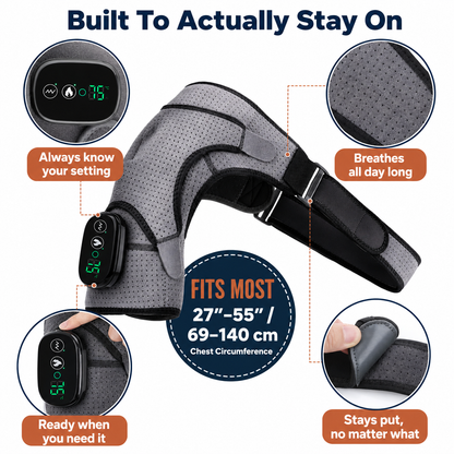 Heated Shoulder Massager with Vibration Therapy