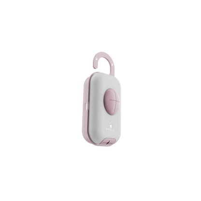 Baby pink Diaper Bag Wipe Dispenser | 3-in-1 Portable Diaper Caddy Organizer