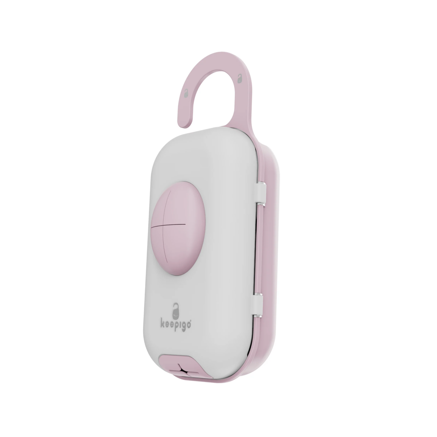 Baby pink Diaper Bag Wipe Dispenser | 3-in-1 Portable Diaper Caddy Organizer