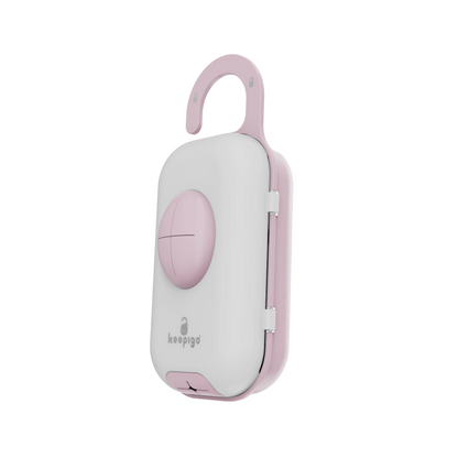 Baby pink Diaper Bag Wipe Dispenser | 3-in-1 Portable Diaper Caddy Organizer