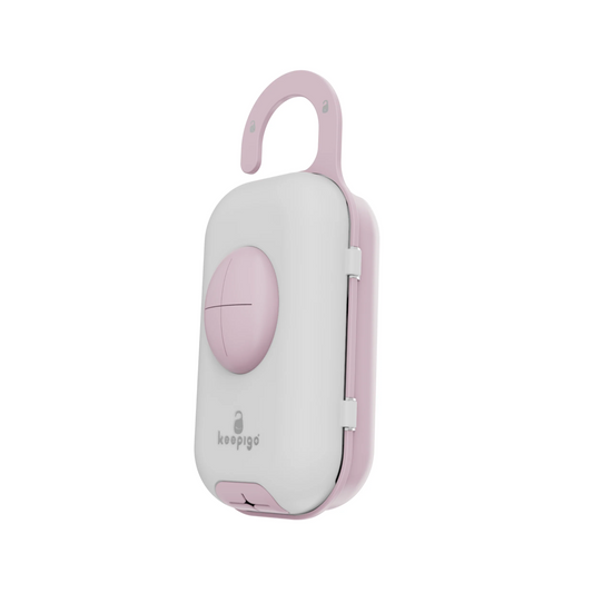 Baby pink Diaper Bag Wipe Dispenser | 3-in-1 Portable Diaper Caddy Organizer