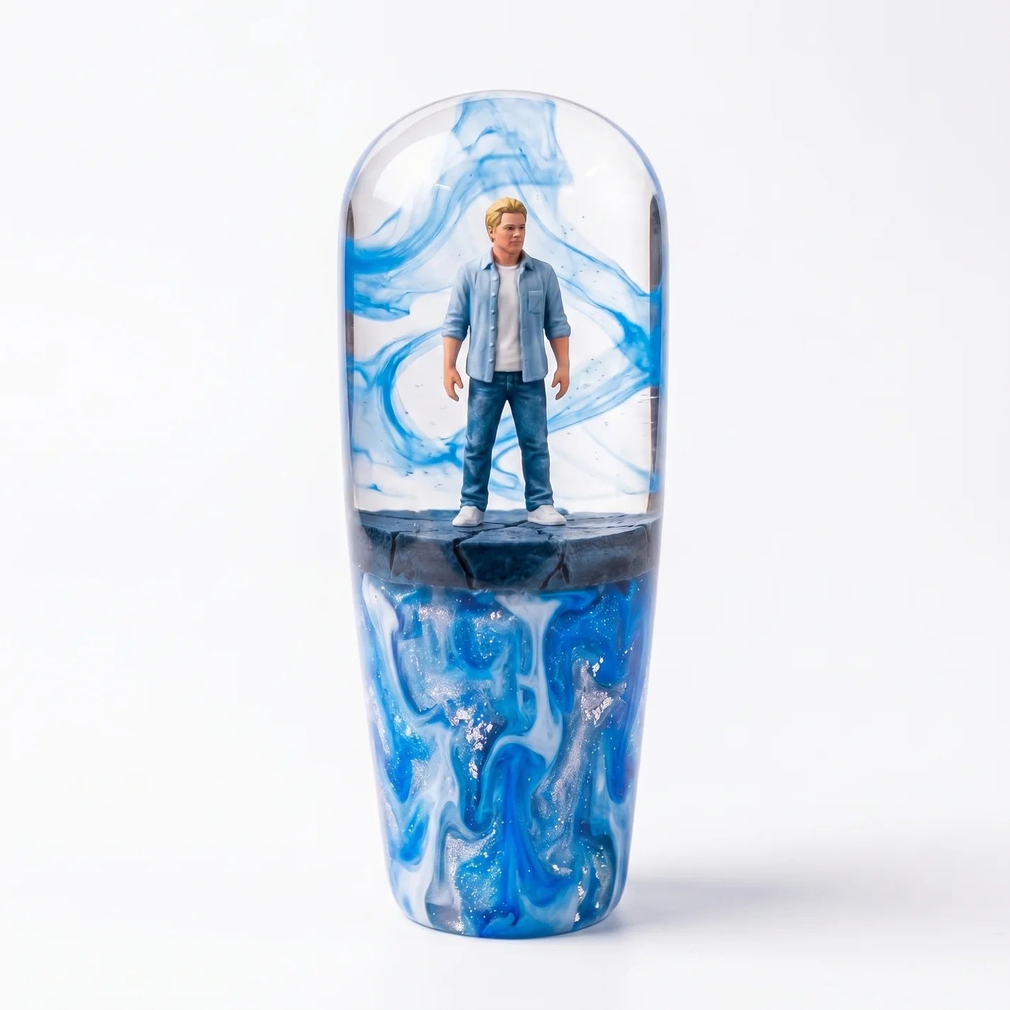 Crystal Resin Car Shift Knob – Realistic Mini Car Model Gear Shifter