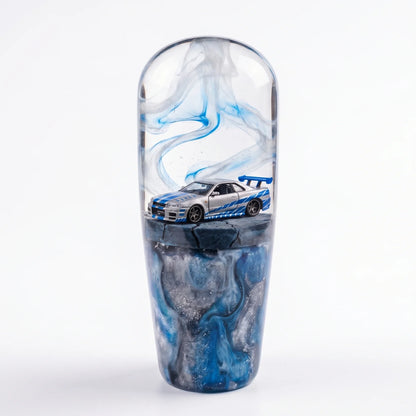 Crystal Resin Car Shift Knob – Realistic Mini Car Model Gear Shifter