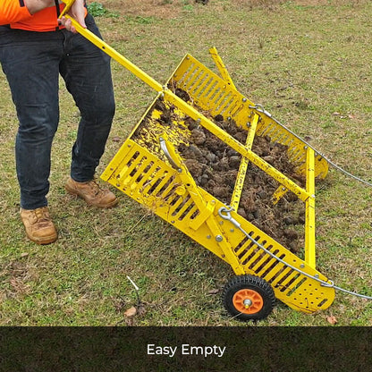 Scoop'N'Tow 2-in-1 Manure Scooper / Paddock Field Cleaner + Trailer