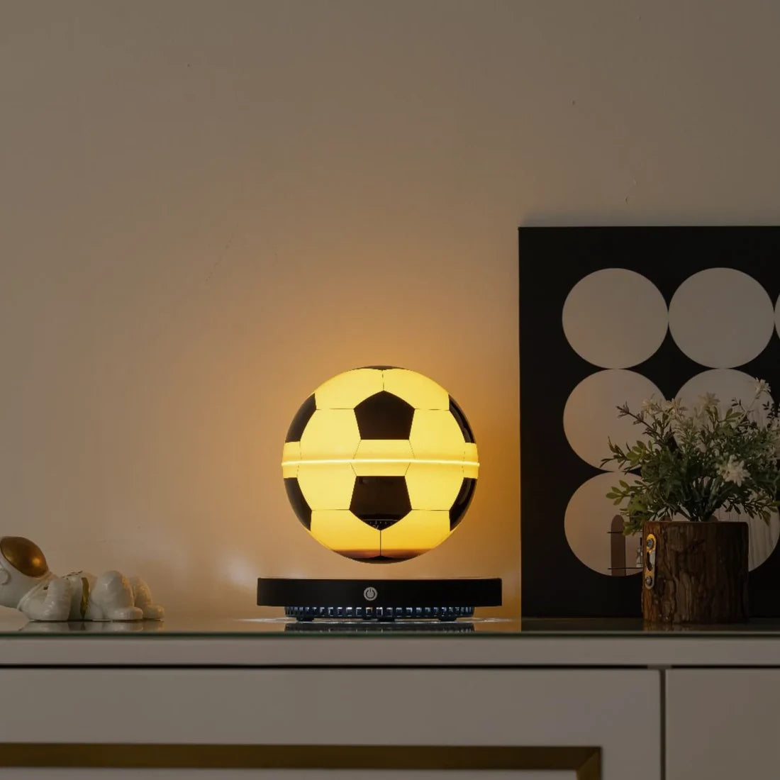 Levitating Soccer Ball Lamp