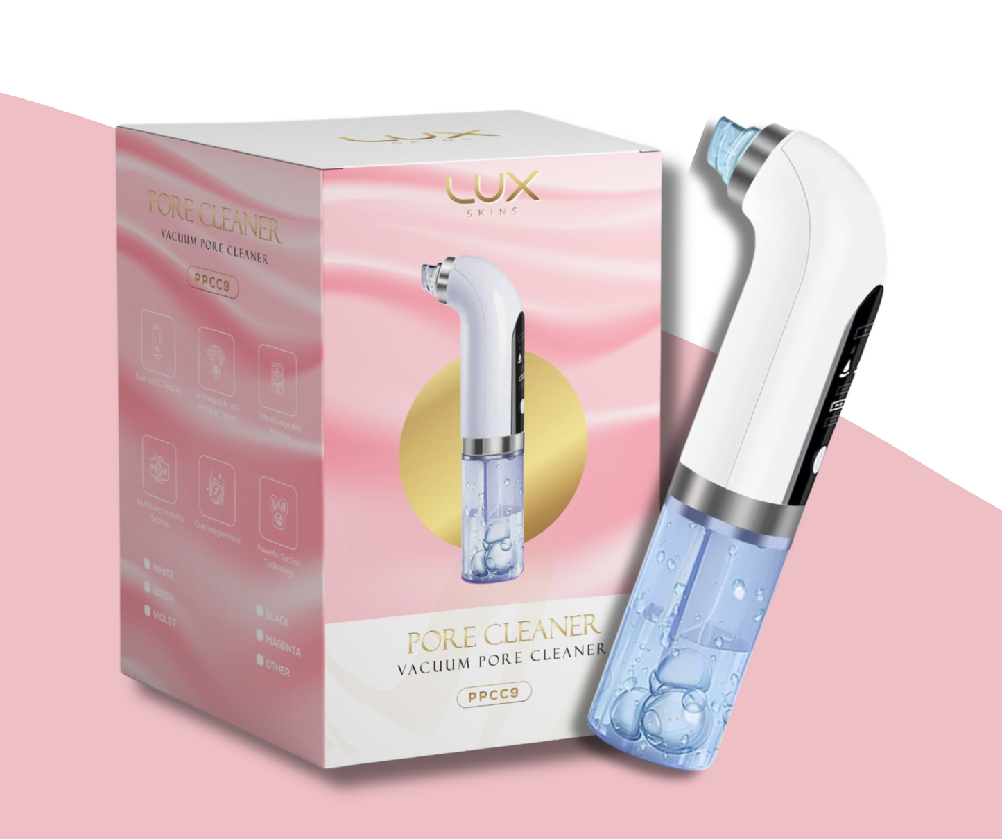 PureGlow Vacuum Pore Cleaner – Deep Cleansing Blackhead Remover for Clearer Skin