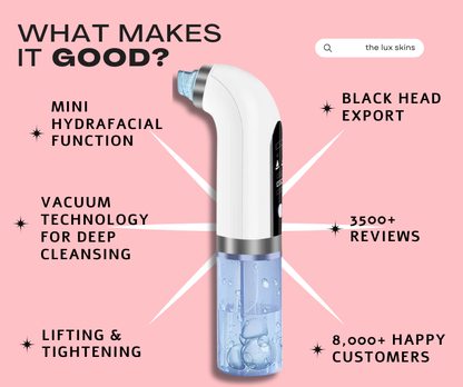 PureGlow Vacuum Pore Cleaner – Deep Cleansing Blackhead Remover for Clearer Skin