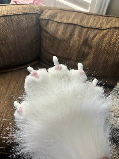 Fur Plush Furry Cat Claw Gloves