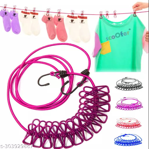 Portable Washing Line Elastic Clothes Line for Travel