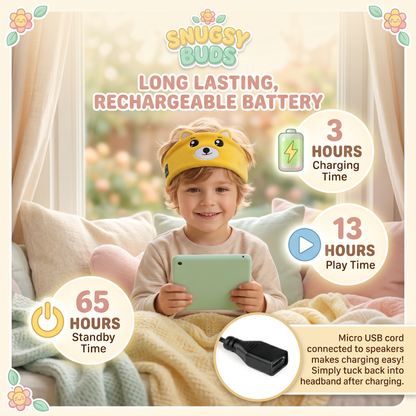 Kids Bluetooth Headband Headphones – Soft Sleep Mask Music Headwear