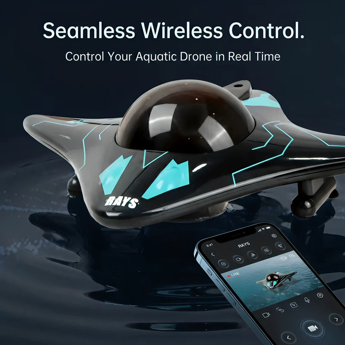 App Controlled RC Drone Submarine with Camera