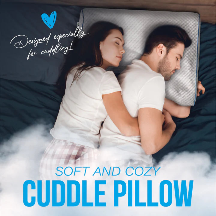 Mars Wellness Memory Foam Cuddle Pillow - Ergonomic Anti Pressure Couples Pillow with Arm Hole - Great for Cuddling, Neck & Shoulder Pain, Side Sleepers - Default Title