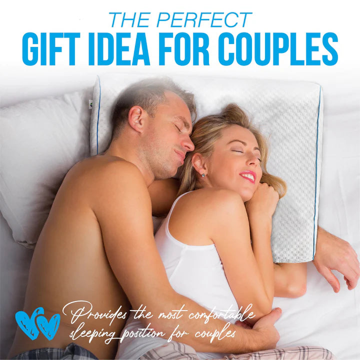 Mars Wellness Memory Foam Cuddle Pillow - Ergonomic Anti Pressure Couples Pillow with Arm Hole - Great for Cuddling, Neck & Shoulder Pain, Side Sleepers - Default Title