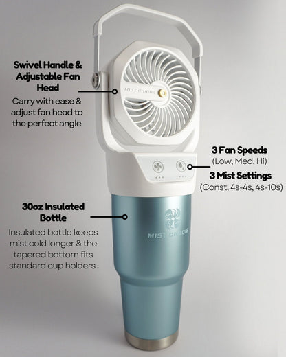 MistMate™ Portable Misting Fan Bottle