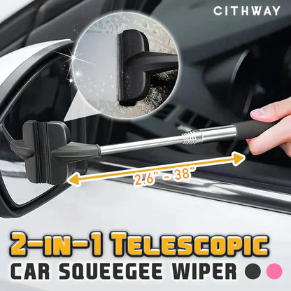 Universal 2-in-1 Telescopic Car Squeegee Wiper