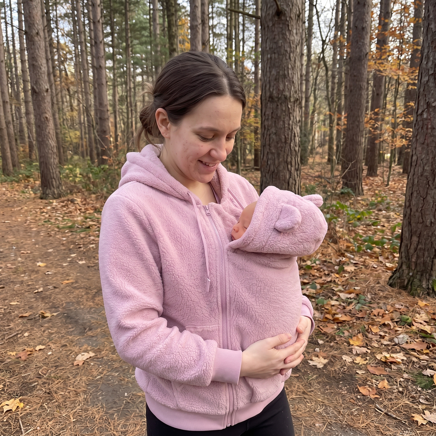 SnuggleNest Baby Fleece Hoodie 🐻🤍