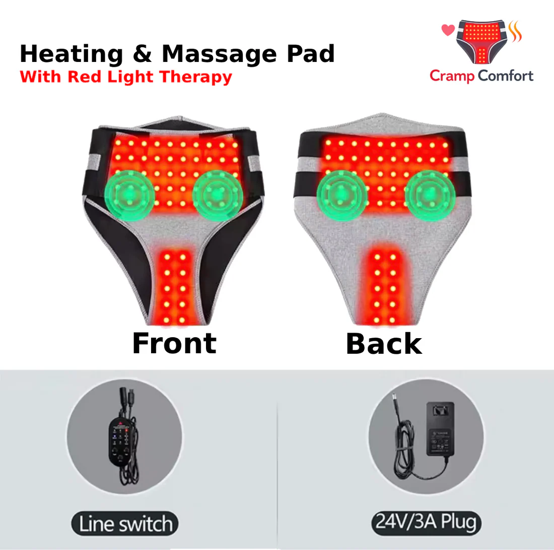 Cramp Comfort - Heating & Massage Pad
