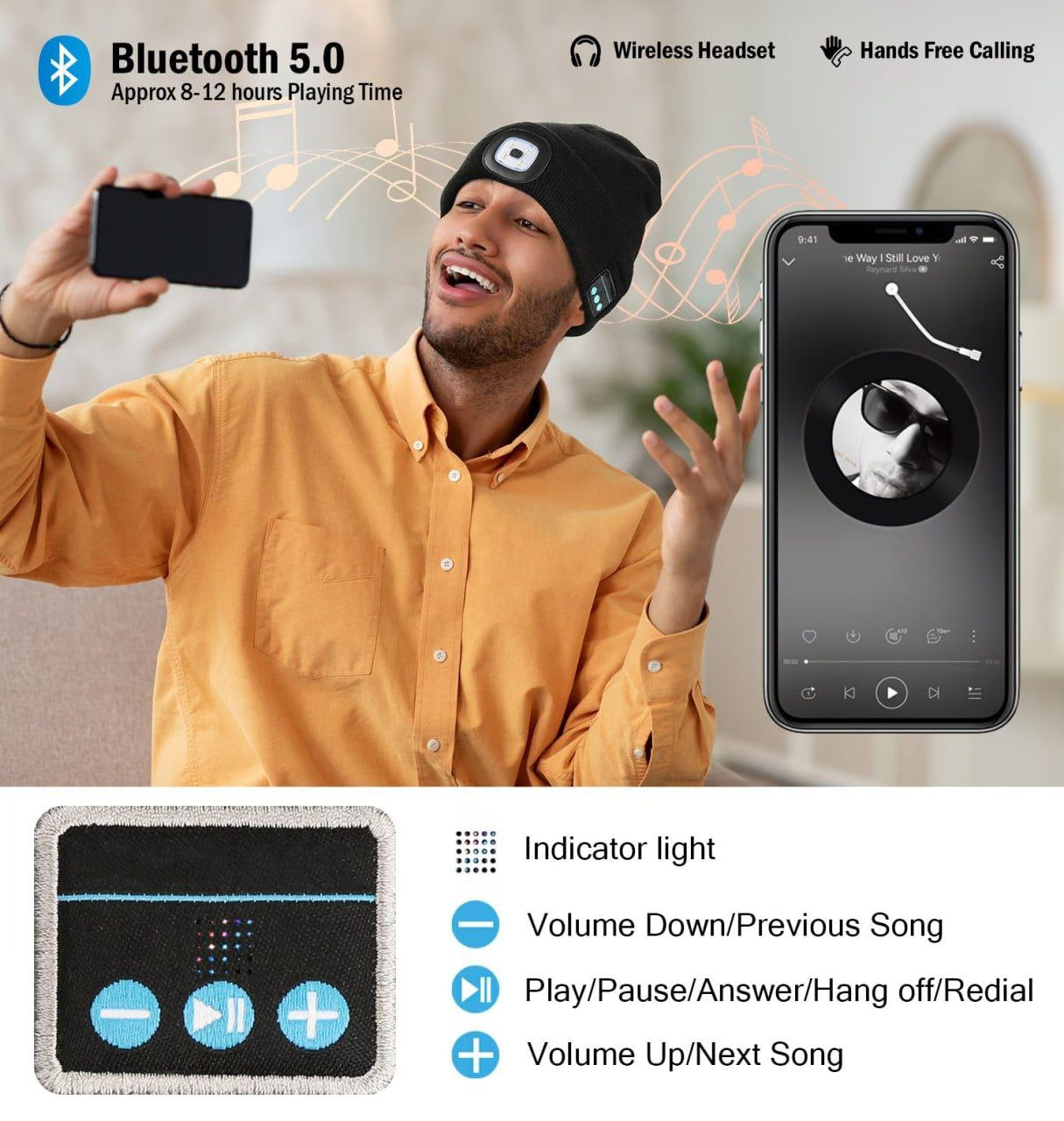🔥 3-in-1 Function Bluetooth Beanie