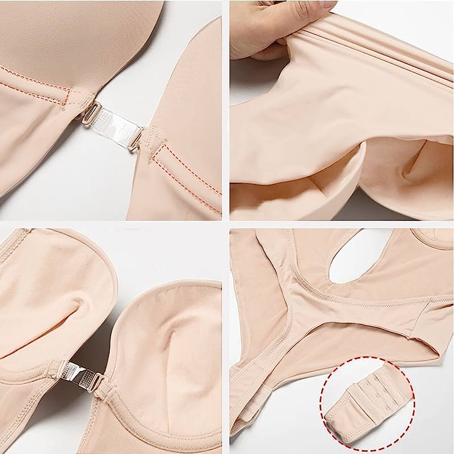 Plunge Backless Body Shaper Bra