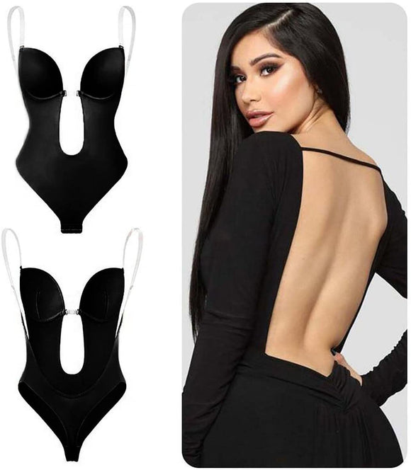 Plunge Backless Body Shaper Bra