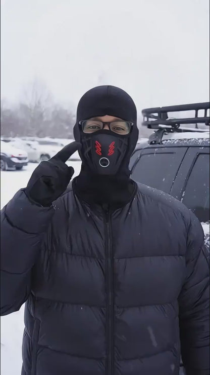 Winter Rider Warm Anti-Haze Balaclava Full Face Mask for Motorcycle Riding Cycling Ski Hood Cap Windproof Soft Outdoor Warm Bike Headwear