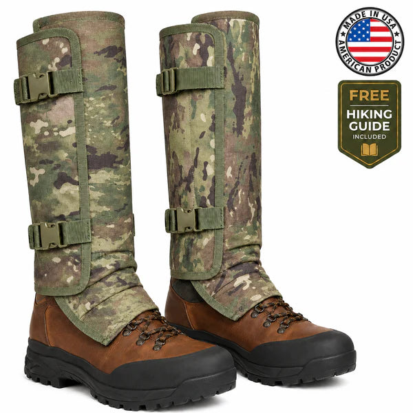 Snake Gaiters for Hunting & Hiking – Waterproof Snake Bite Protection Leg Guards