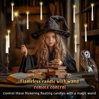 🎃 EARLY HALLOWEEN SALE 50% OFF 🔥 Magical Floating Candles with Wand Remote