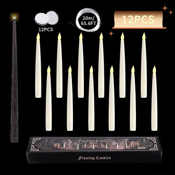 🎃 EARLY HALLOWEEN SALE 50% OFF 🔥 Magical Floating Candles with Wand Remote