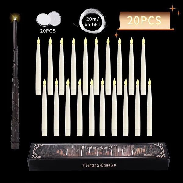 🎃 EARLY HALLOWEEN SALE 50% OFF 🔥 Magical Floating Candles with Wand Remote