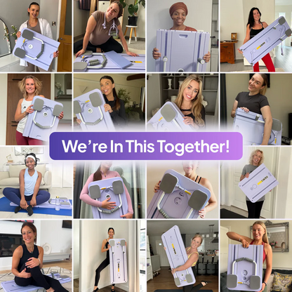 Foldable Pilates Board | Full-Body Home Workout System with 60-Day Transformation Program