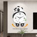 Swinging Panda Wall Clock – Silent Decorative Clock for Home & Office