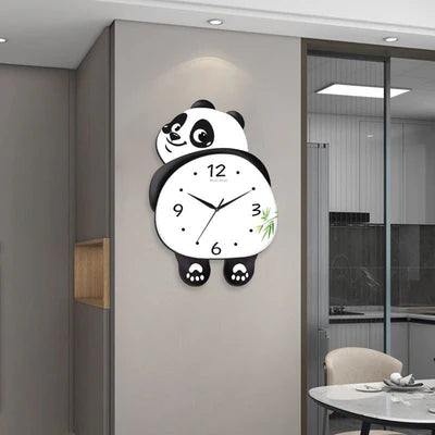 Swinging Panda Wall Clock – Silent Decorative Clock for Home & Office