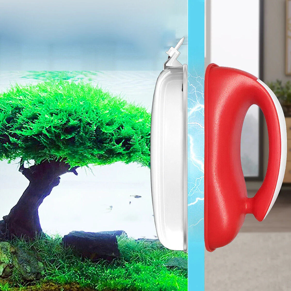 Magnetic Brush Cleaner Cleaning Glass Algae Aquarium Magnet Fish Tank