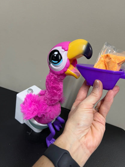 LITTLE LIVE PETS Gotta Go Flamingo Repeating Singing Wiggling Pooping Plush Toy