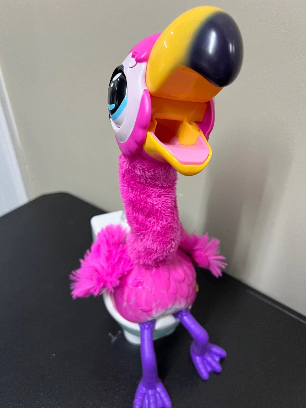 LITTLE LIVE PETS Gotta Go Flamingo Repeating Singing Wiggling Pooping Plush Toy