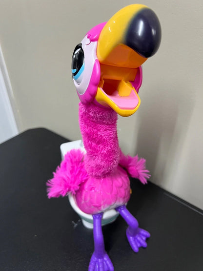 LITTLE LIVE PETS Gotta Go Flamingo Repeating Singing Wiggling Pooping Plush Toy