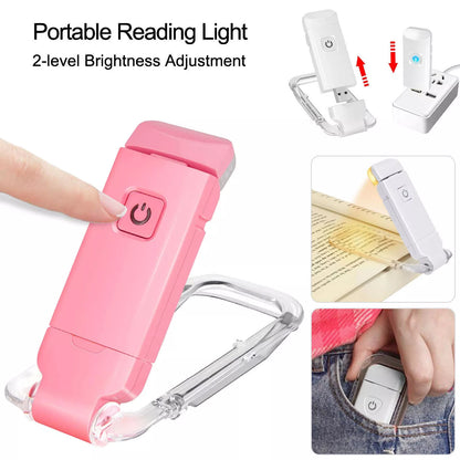 Flexible Book Light Clip-On LED Reading Light USB Rechargeable Adjustable Lamp