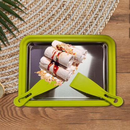 Cold Plate Ice Cream Maker, Portable Sweet Dot Ice Cream Rolled Machine for Soft