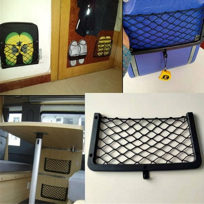 3 Layer Car Storage Net Bag Cargo Elastic Seat Mesh Organizer Holder Pocket US